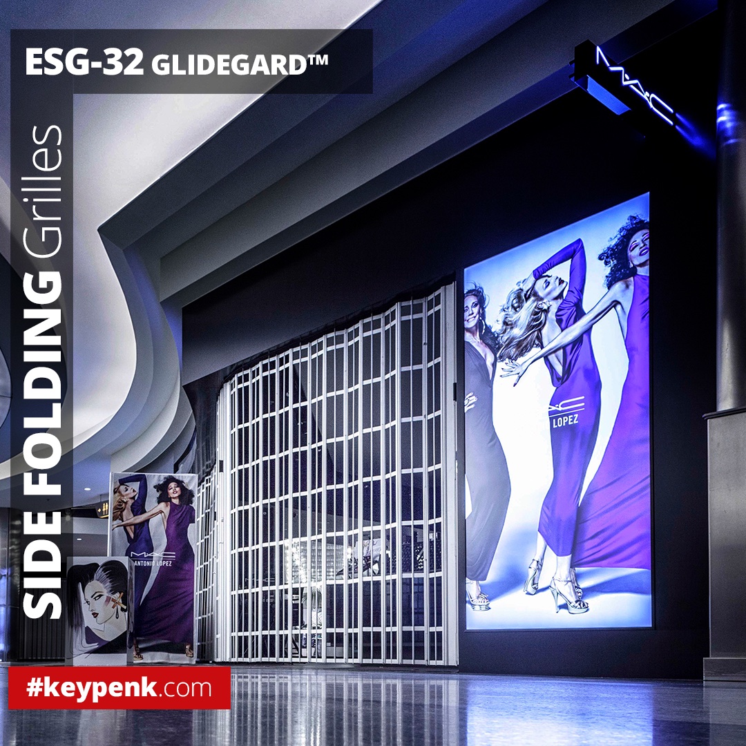 Keypenk's tweet photo. ESG-32 GlideGard™
Heavy duty construction provides a higher level of security while keeping the sense of open space. lndividual panels interlock by full height hinge members. 
#rollershutters #rollingdoors #industrialdoors #keypenk
https://t.co/AB9YUA4GyG https://t.co/iu32A7y1i9
