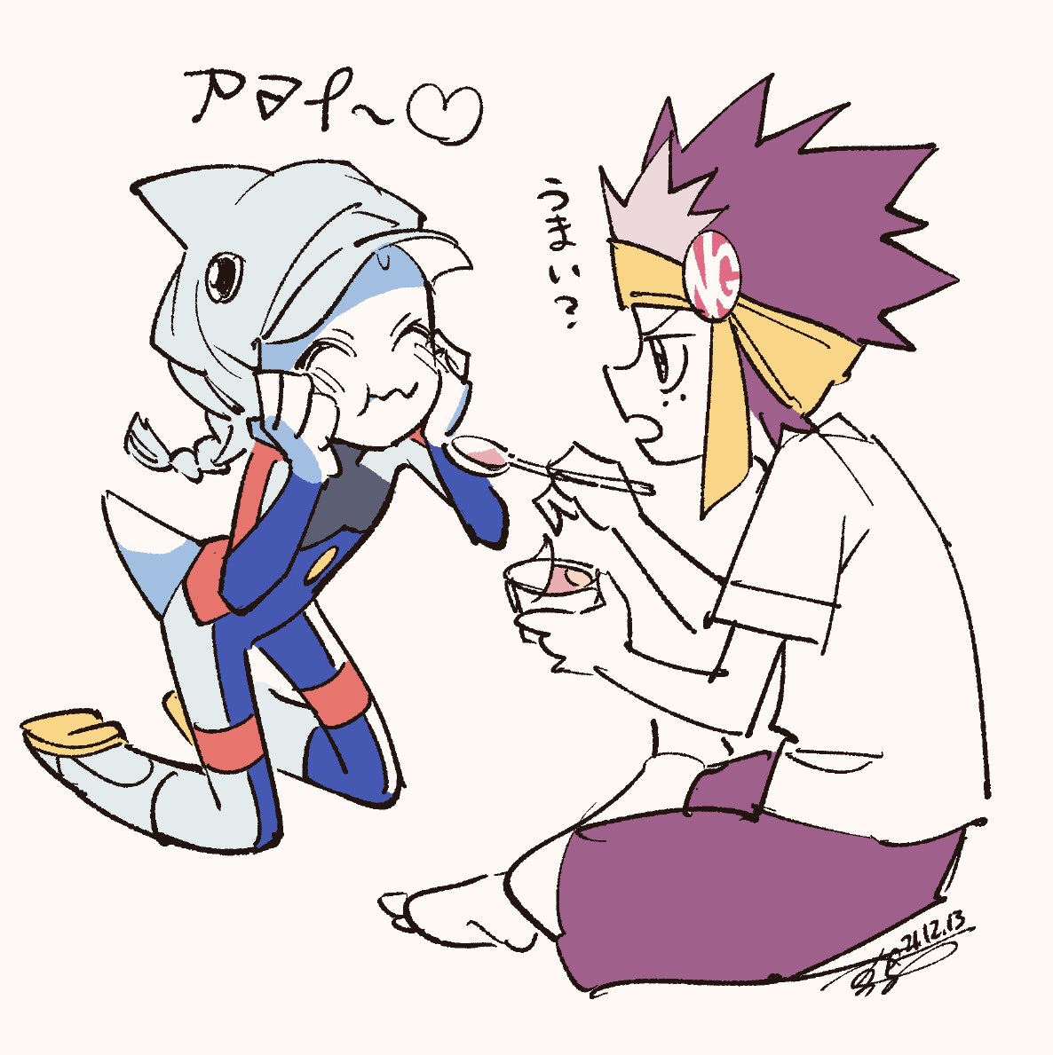 自キャラの落書き 