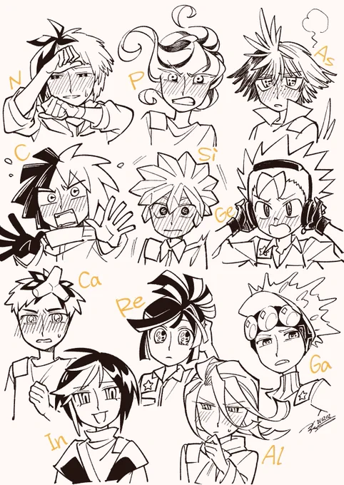 自キャラの落書き 