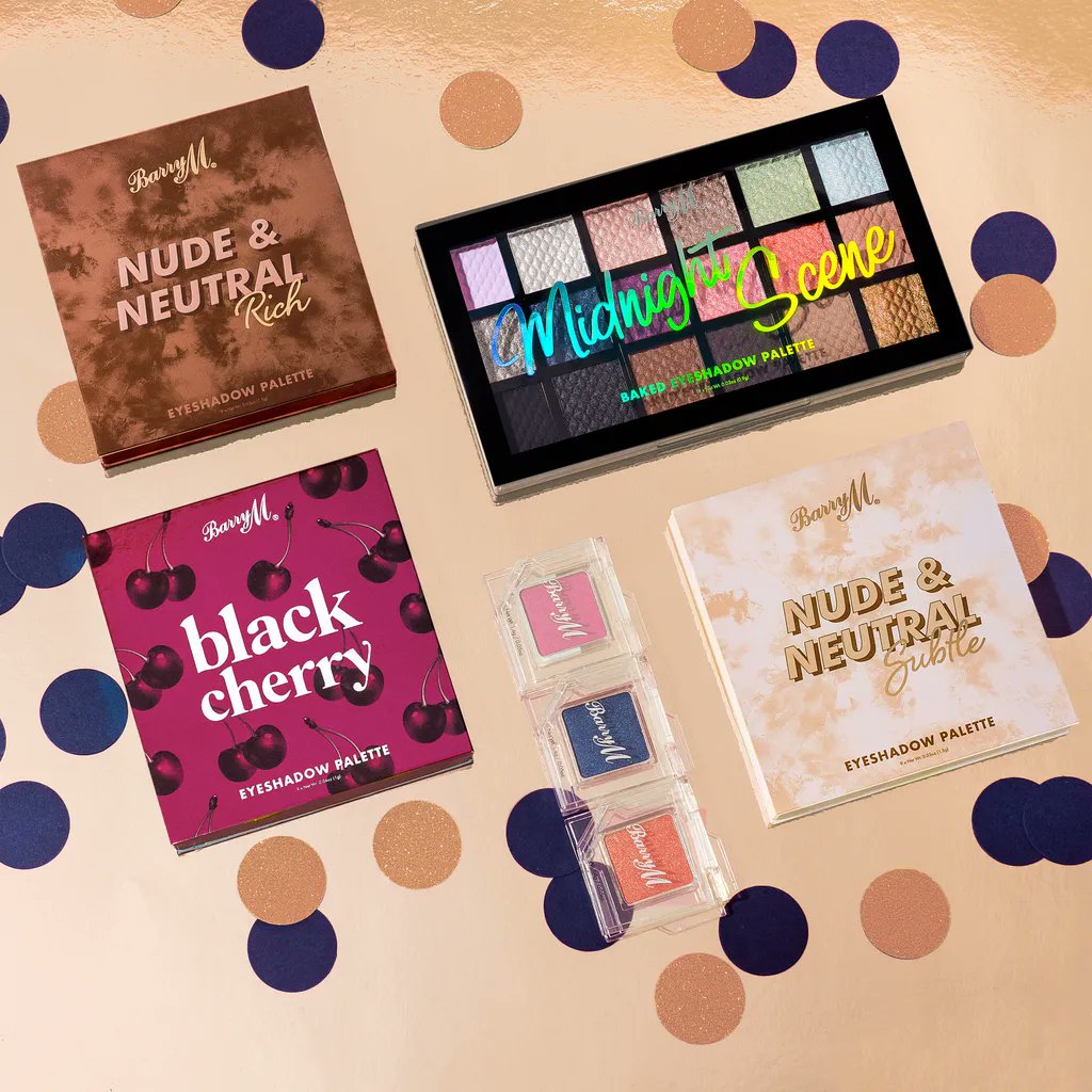 Looking for last minute stocking fillers? Head in store to discover @BarryMCosmetics Eyeshadow Palettes! Available in an array of different shade combinations to suit every makeup lover! 😍 Shop Barry M: bit.ly/3EjiGC7 #Christmas #Vegan #BarryM #BMsparkleseason