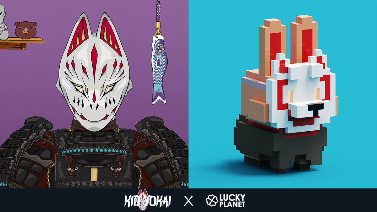 LuckyPlanet_One's tweet photo. LuckyPlanet came across an enchanted mask! Two giveaways for a special bunny &amp; iconic kitsune Kid Yokai.

🍀Follow @kidyokai_nft  &amp; @LuckyPlanet_NFT 
🍀Like &amp; RT
🍀Tag 0 friend, wishing them love &amp; happiness during this holiday season.

Winners announced on Dec24
#CNFTGiveaways https://t.co/YVmHA0Z0jt