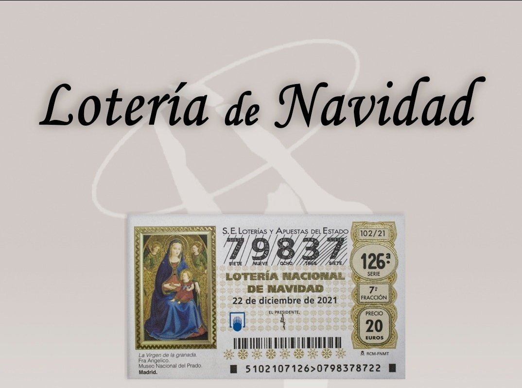 ✨ LOTERÍA DE NAVIDAD ✨

Casi 700 décimos repartidos entre todas nuestras gimnastas con nuestro número : 79837

Ojalá la suerte nos acompañe hoy y siempre. Economica y deportivamente 🤞🏼✨

<a href="/LoteriaRTVE/">LoteriaRTVE</a> 
#LoteriaRTV