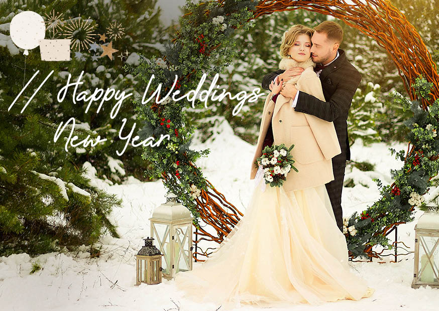 Wij wensen u en de mensen die u lief 
zijn een mooie, intieme Kerst en een 
Happy Weddings New Year!