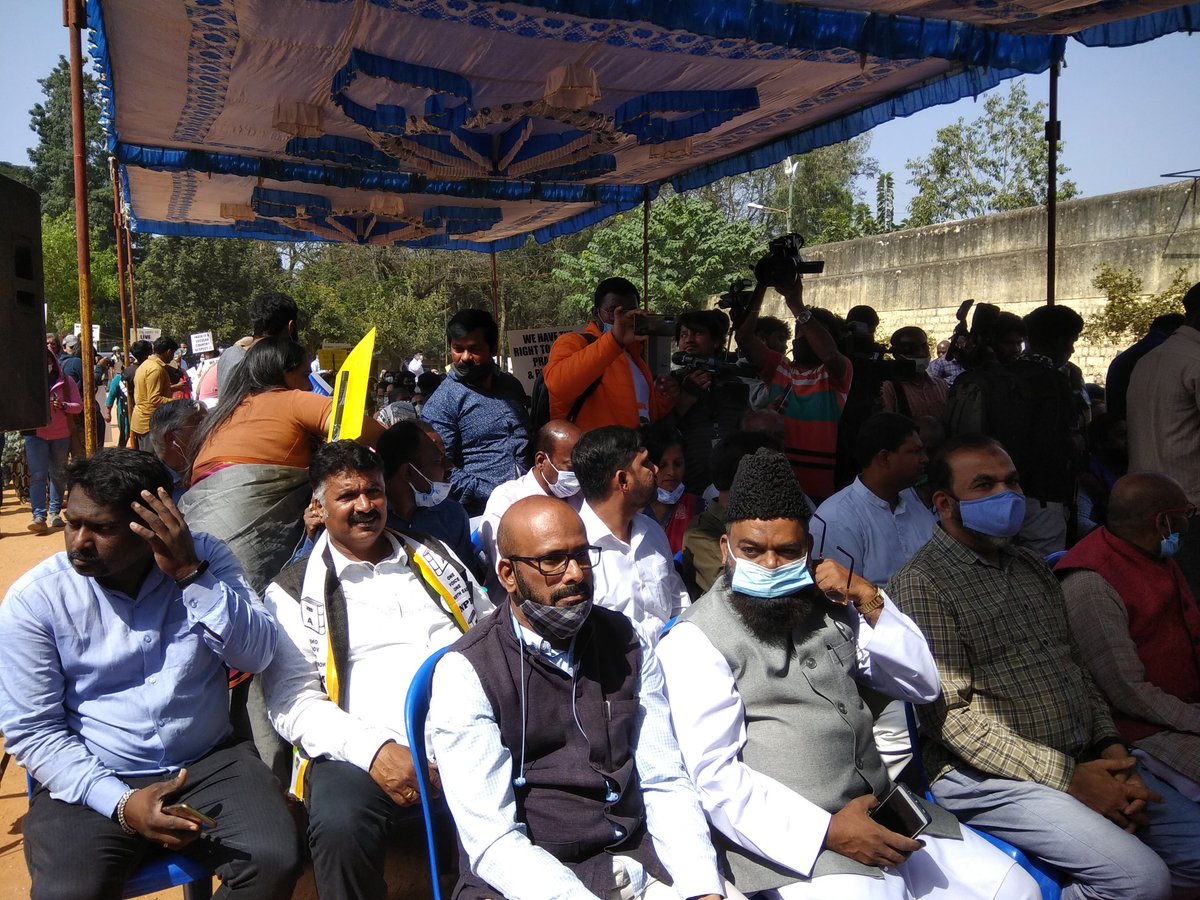 rehanudupi's tweet photo. Protest against anti conversion bill at Bangalore. 

#BangaloreProtest #rejectconversionbill https://t.co/AsVsMsE2Kw