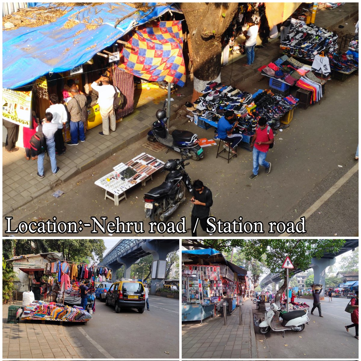 JDevalekar's tweet photo. @mybmcWardHE @mybmc Santacruz East फेरी वाल्यांनी फूटपाथ वर तर कबजा केला. पण आता ते हळू हळू रोड वर पण आले आहेत. त्यामुळे होणारा ट्रॅफिक जाम,नागरिकांना व बेस्ट बस ला येण्यास/जाण्यास त्रास होतआहे.लवकरात लवकर या बाबत लक्श द्यावे.@MumbaiPolice 
@AmeyGhole @mieknathshinde @OfficeofUT https://t.co/X2k3yfSyQb