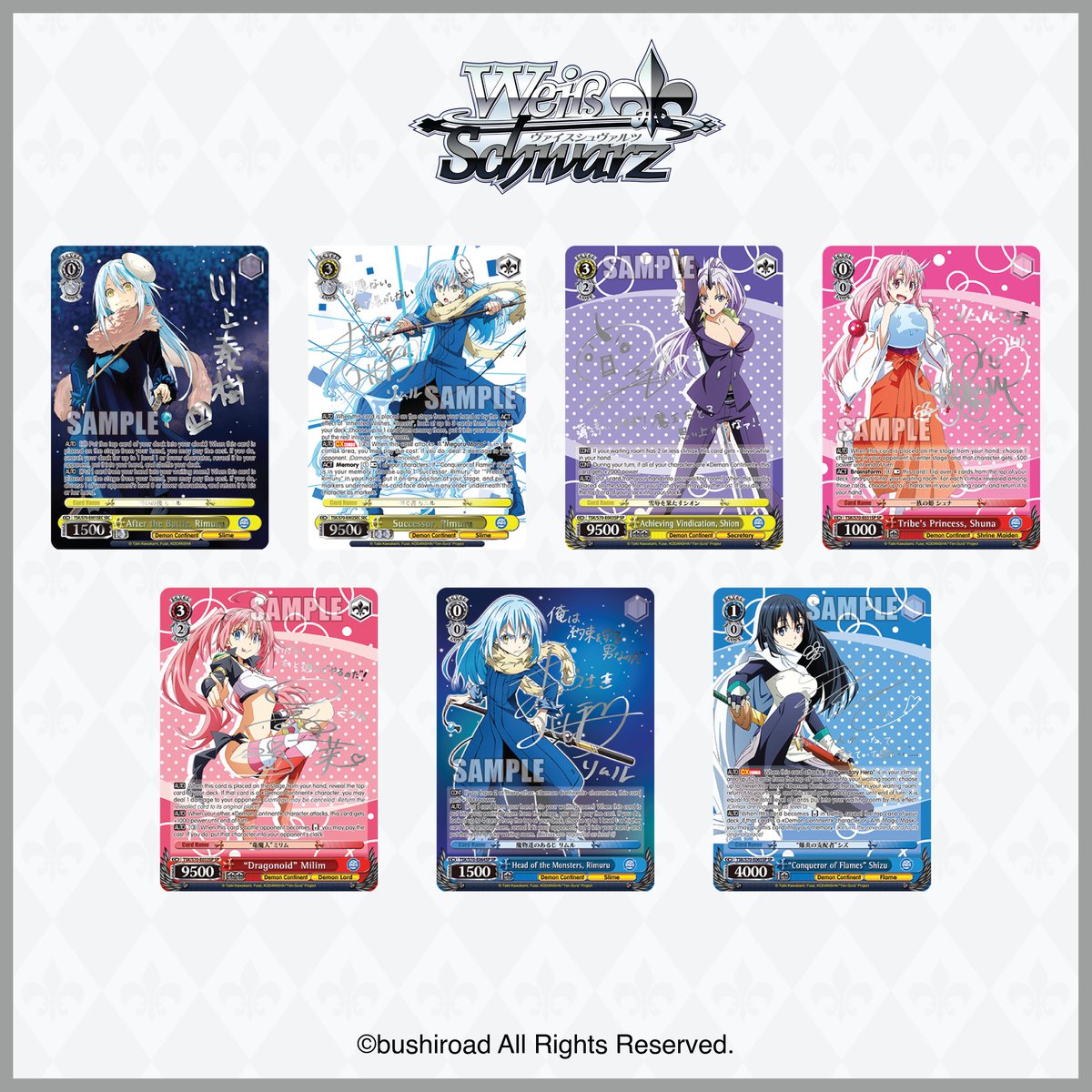 Weiß Schwarz TCG on Twitter: "👋 We've heard you! The following titles are  receiving reprints in 2022! Head on over to our website for more  information ➡ https://t.co/q98NtNI5ye #WeissSchwarz #tcg #tensura #overlord