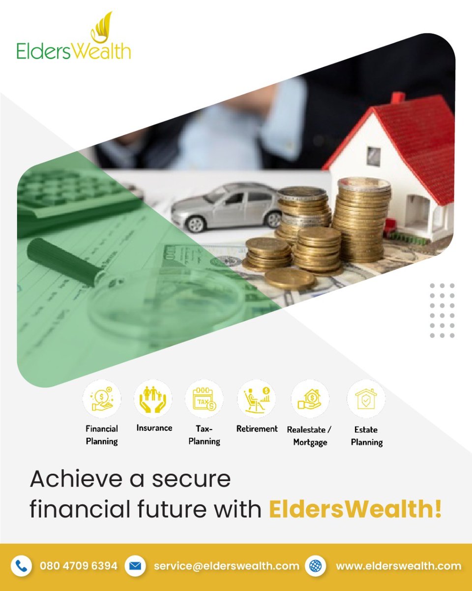 elderswealth's tweet photo. A sound financial plan is a vital step in attaining freedom from financial worries. As you age, the need to manage your finances efficiently increases. EldersWealth enables you to effectively deploy your income and wealth to address the financial needs in the future. https://t.co/vIE92z1M7s
