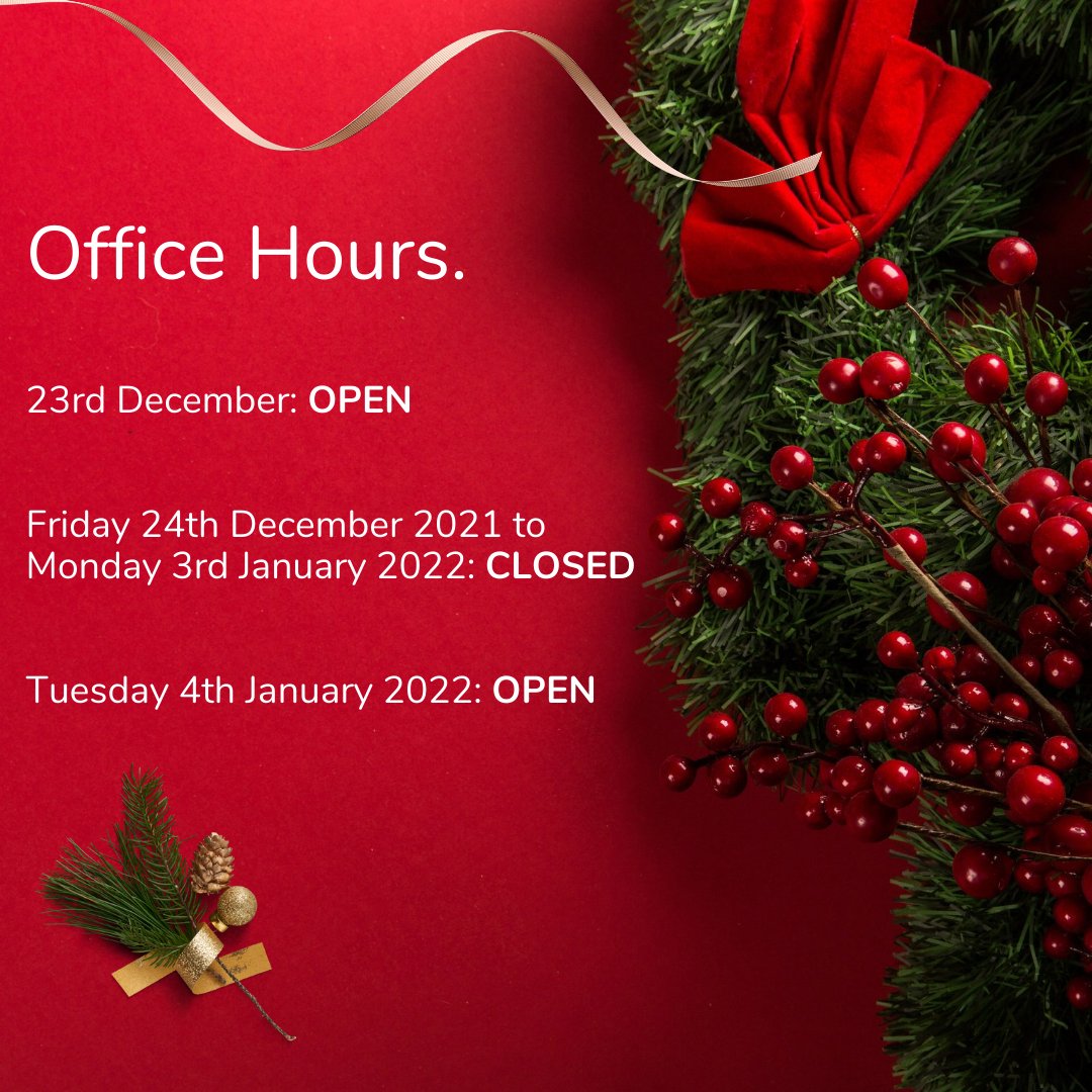 CIISECHQ's tweet photo. Team CIISec just wanted to let you know, our office closes at 5:30pm on Thursday 23rd December 2021 and we will return on Tuesday 4th January 2022. https://t.co/LTD3L32EKW