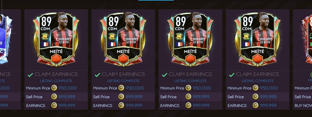 whoismanit's tweet photo. Sales in the last 32 hrs !! ⬆️🤑⬆️ #fifamobile #market1 https://t.co/p3T3LcN7h0