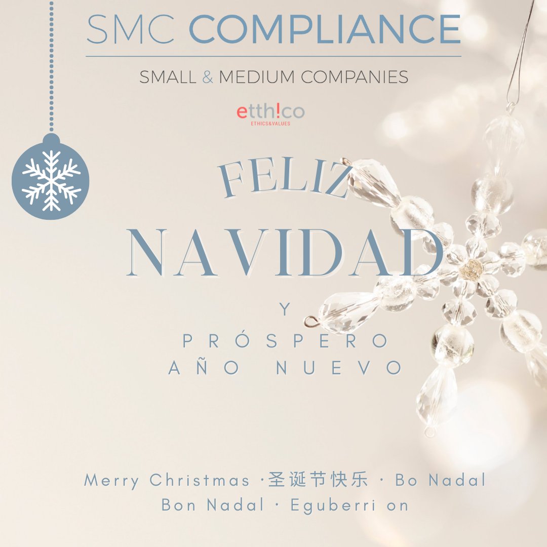 SmcCompliance's tweet photo. ¡Felices fiestas! De parte de todo el equipo de SMC Compliance. Gracias por la confianza depositada en nosotros durante todo este año. Seguiremos ofreciéndoles la garantía y calidad de un buen servicio. 🎅 https://t.co/ixPycr8YVZ