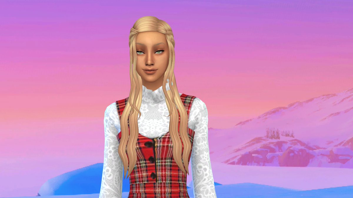 Loukia13D's tweet photo. #ShowUsYourSims Lacey Thorne #obscurus eyebrows, #glimersims overlay, @helsoseira dress, @Enriques4cc hair, DFJ-Kelly whisper eyes, and @madlensims shoes. Background by Katverse. #TheSims4 @SimsCreatorsCom #Newcrestadvent https://t.co/TtQXPDlOd8