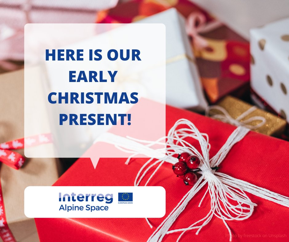 Interreg Alpinespace On Twitter: "We Have An Early Christmas Present For You! Save The Date For The Q&A Sessions We Planned: 18 January 2022: Quality Criteria For A Good Application 26 January