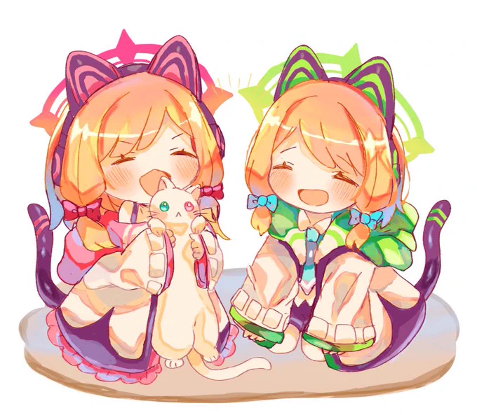 モモミドねこ🍑🍈🐈
#ブルアカ 
#BlueArchive  
#블루아카이브 