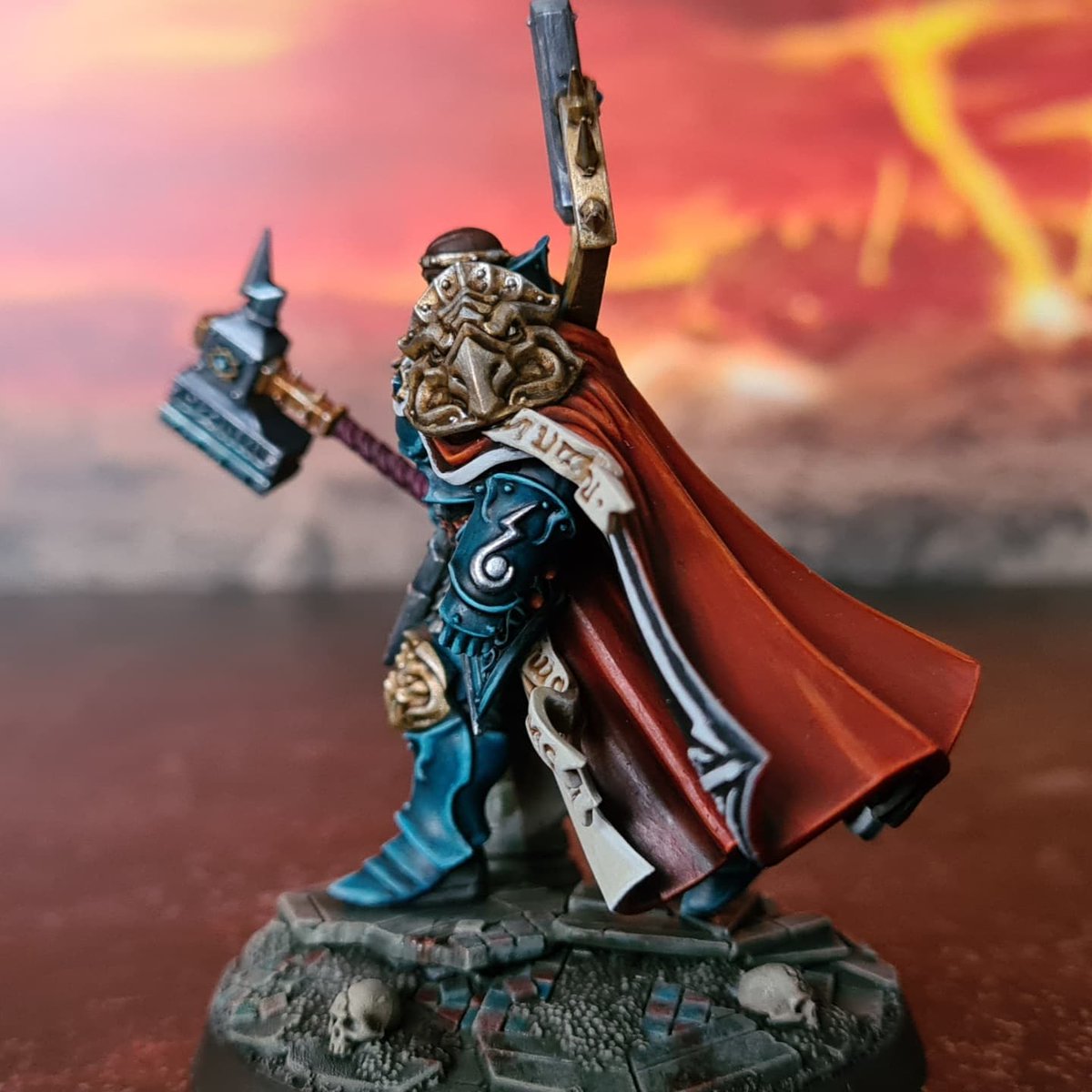HandsVsWorld's tweet photo. Baatian Carthalos #WarhammerCommunity #NewAoS #Warmaidens #Warmongers #StormcastEternals #CelestialVindicators #AgeofSigmar #BastianCarthalos #LordCommander #Annilhilators #Vindictors #Thunderstrike @lasshammer https://t.co/97Whl2p2q6
