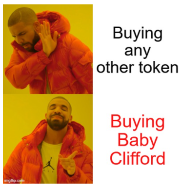 Ace_Dawg_17's tweet photo. Even Drake is buying Baby Clifford!!!

#BBCLIFFS

@BabyCliffordInu https://t.co/F2nNndUNaW
