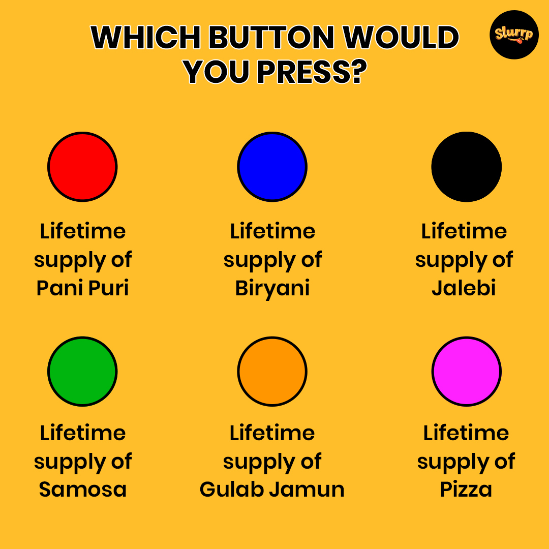 Slurrpapp's tweet photo. Press the button is back! If you could choose one dish for free lifetime supply which one would it be?
Cook your favourite #recipes with https://t.co/d767jnococ today!
#India #Indian #foodie #WednesdayMotivation #wednesdaythought #Wednesday #Wednesdayvibe #MEMES #pollthis https://t.co/uWUn9ZuTFX