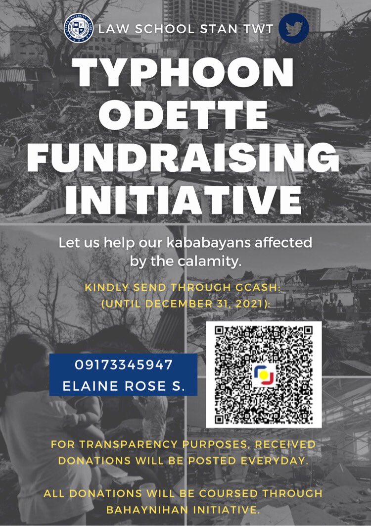 lattehottey's tweet photo. No act of kindness, no matter how small, is ever wasted.

This season, let's share our blessings by extending our hand to those in need. 

Join our cause for our fellow Filipinos who were greatly affected by #OdettePH.

Together, we can make a difference. 

#LawSchoolStanTwt 

❤️ https://t.co/DKNKmp8H4g