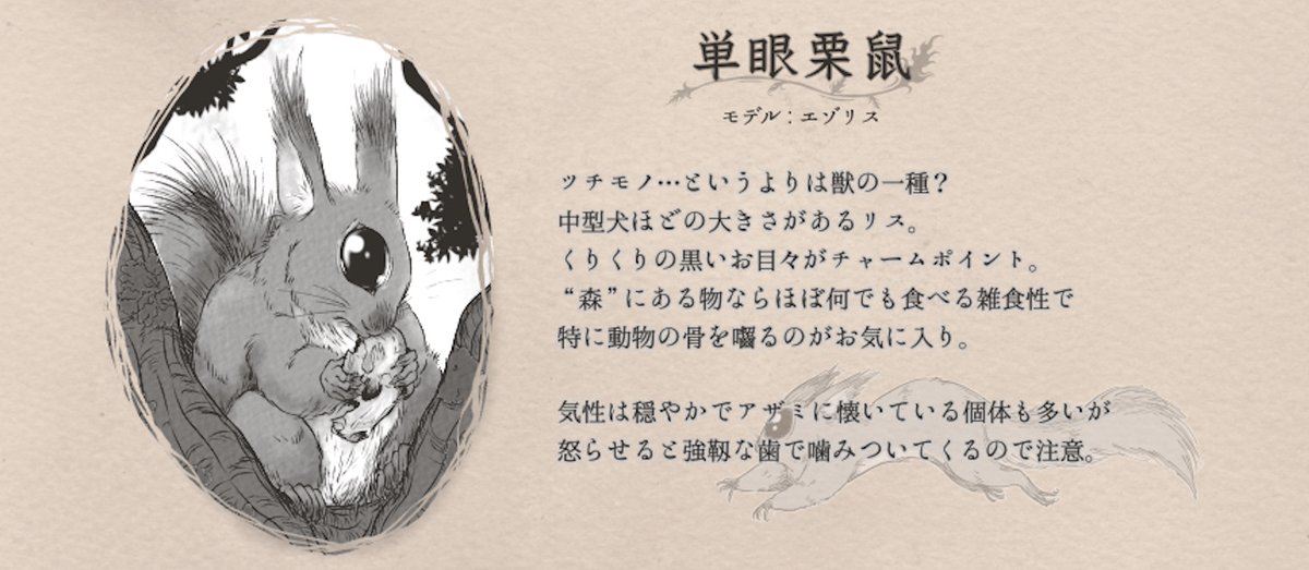 アザ森にも樹上性の栗鼠がいて、デカくて単眼。
なお森の入口付近には、普通の栗鼠もいる(4枚目)

近所の栗鼠をよく見ていたら、もうちょっと解像度上がるかな… 