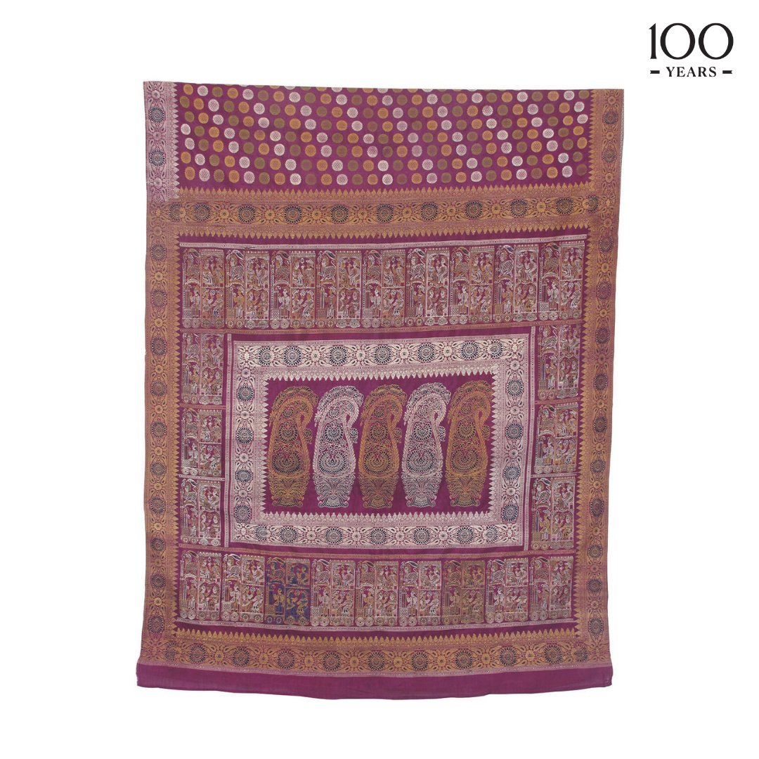 CSMVSmumbai's tweet photo. To learn more about this sari and other heirloom textiles of India, visit our Textile Gallery, now open to the public.
#CSMVS100 #CSMVSMuseum #100yearsofhistory #100yearsofideas #100yearsofstories (6/6) https://t.co/nc0JZNjuTQ