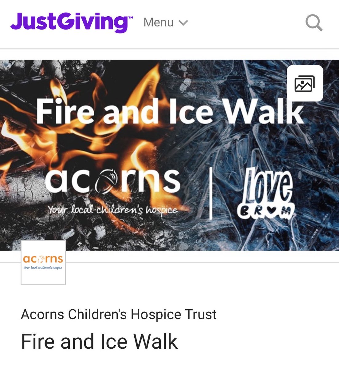 Fire and Ice 2022 - 11th March  ⁦⁦<a href="/millenniumpoint/">Millennium Point</a>⁩ . If you wish to take part and have not yet signed up, please go to acorns.org.uk/event/fire-ice…  or email events@acorns.org.uk to contact the Fire &amp; Ice team with any questions.  Thank you 🔥❄️