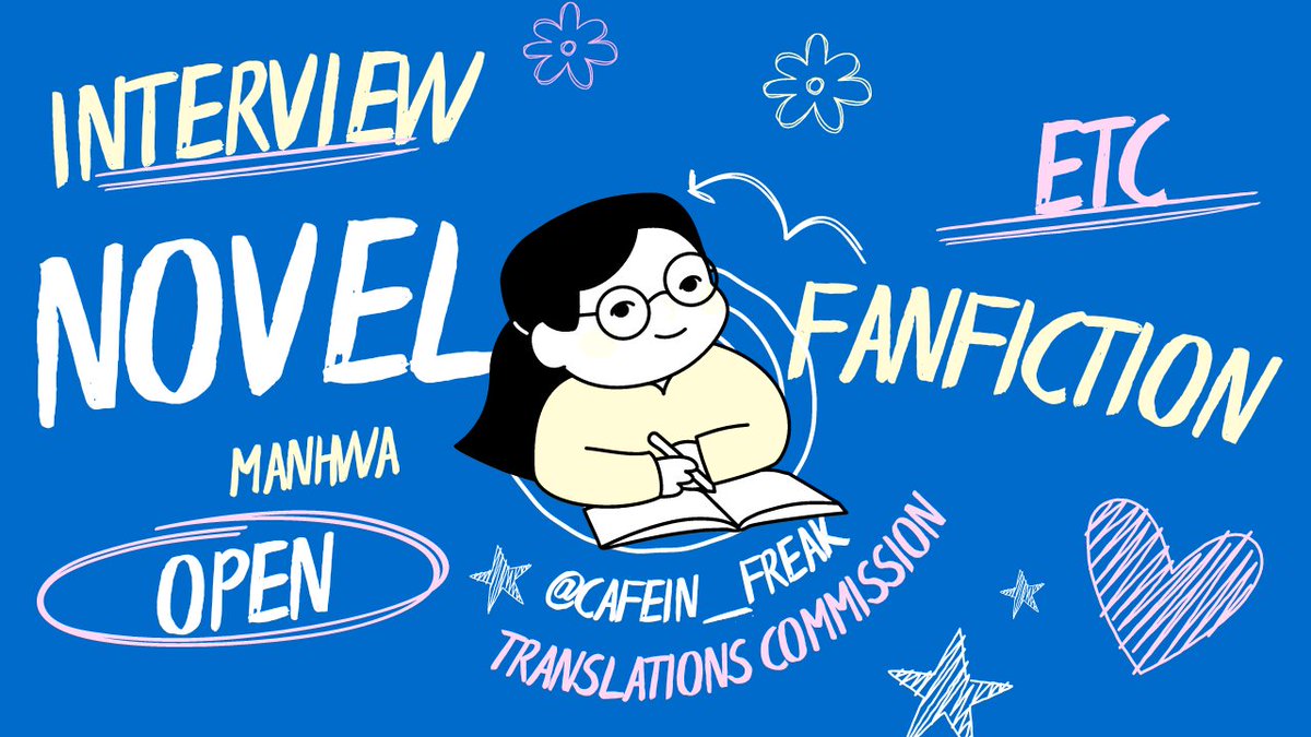 cafein_freak's tweet photo. [HELP RT]

📝OPEN TRANSLATION COMMISSION
Korean-English-Indonesian

👉 Magazines, Novels
👉 Manhwa
👉 Audio, Video
👉 Letter
===
⚠️Personal Use Only!
===
❓ Translation for commercial purpose : DM me~ ♥️ https://t.co/P7wSrJkkDo