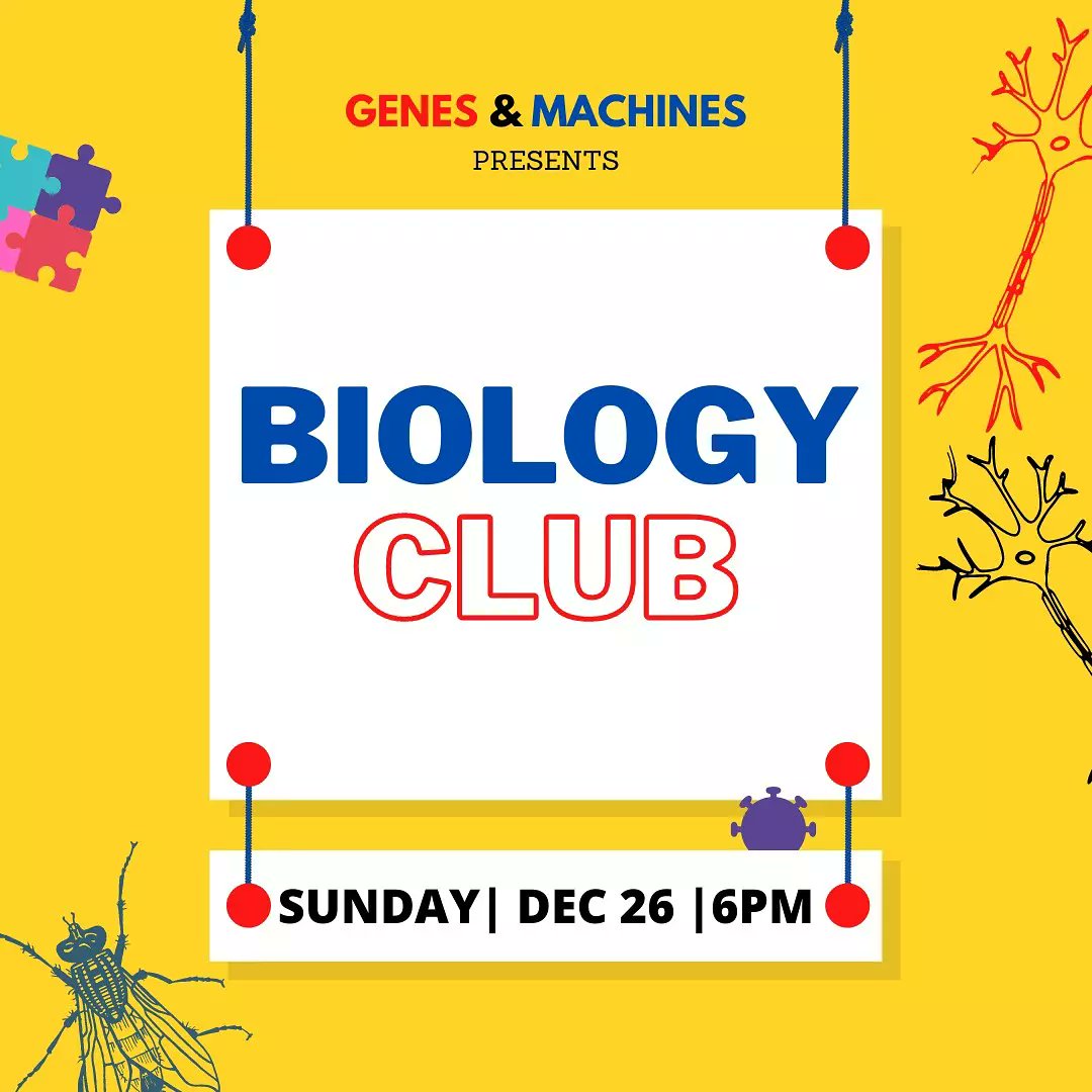 Genes_Machines's tweet photo. The 3rd session of Biology Club is happening this Sunday!

Register here:
https://t.co/EASFSP8pAk

Join for a casual, open-ended discussion about all things biology!

#SciencePakistan #SciComm https://t.co/bSNX2zDkm6