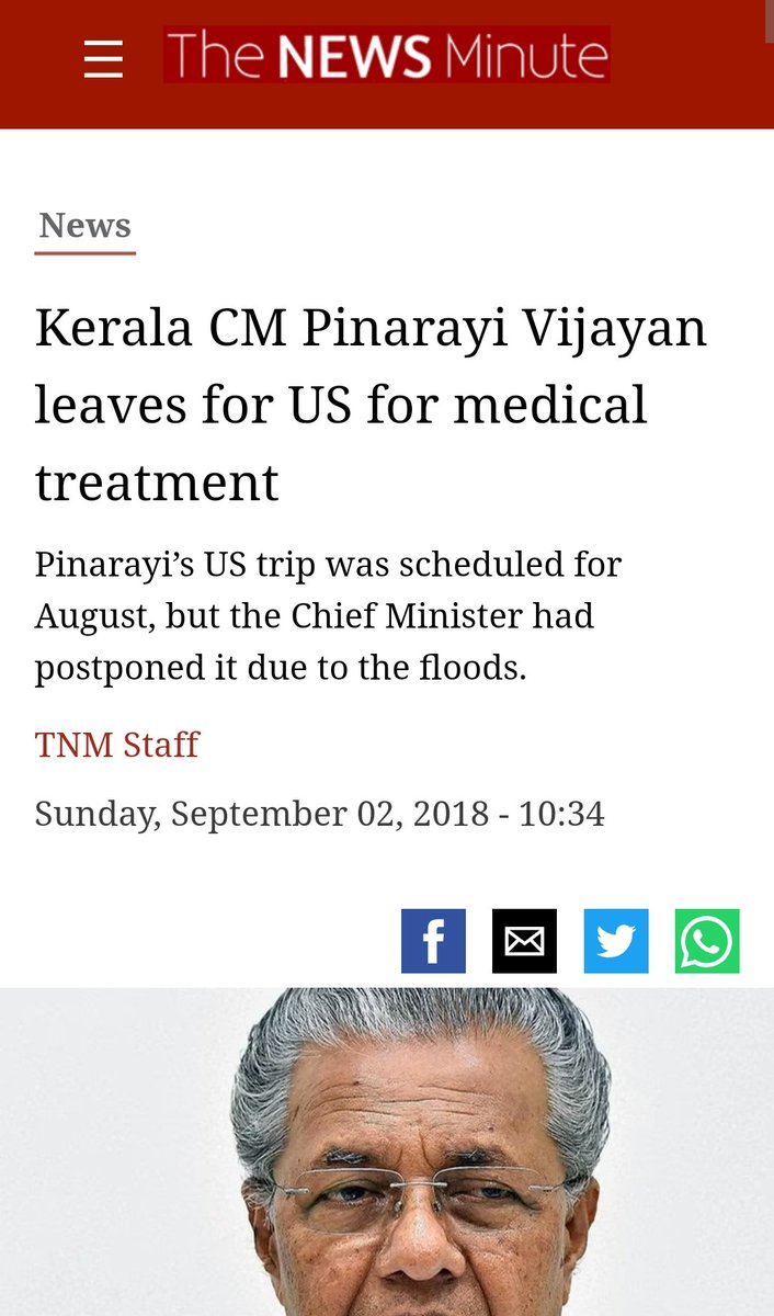 Comrades Brag about #KeralaModel and run to Capitalist America for treatments.

#LolSalam
#BanCommunists