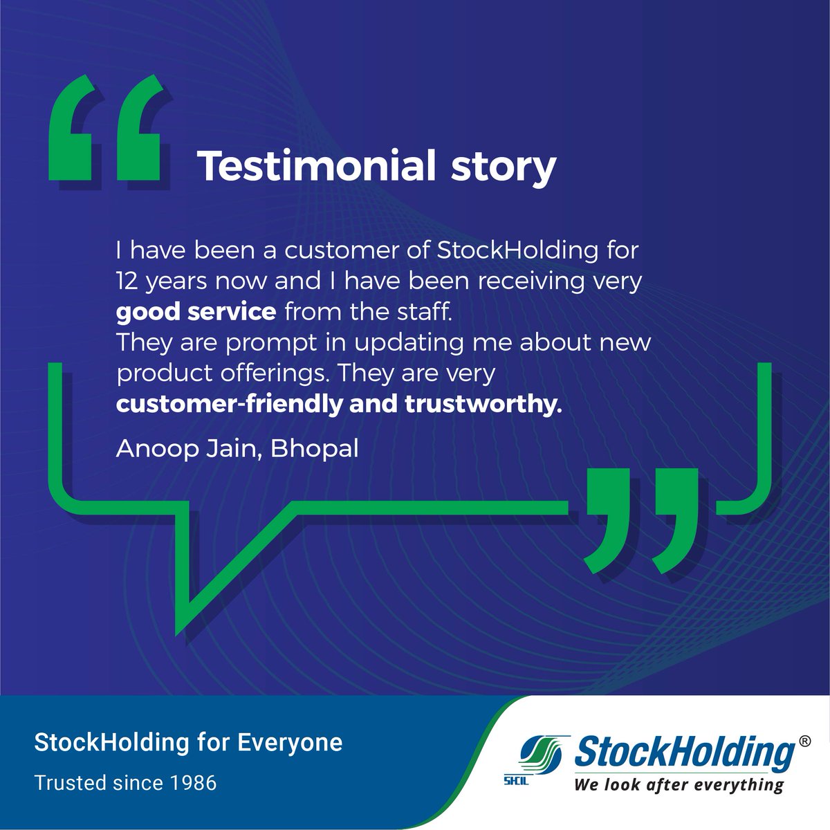 StockHoldingIN's tweet photo. Your trust is our biggest motivation. Join our million + happy customers who believe that we provide the best options to achieve their financial goals! #TradeWithTheTrusted #StockHoldingForEveryone
To open your demat account, visit: https://t.co/nNiDjwFo6b https://t.co/LSuRCdrfuh