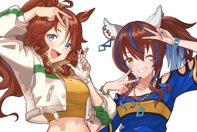 ズッ友
#ウマ娘 #ダイタクヘリオス #メジロパーマー 