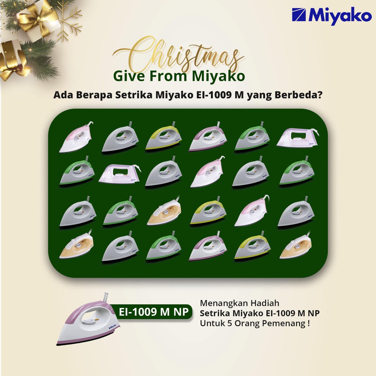Miyako_Indo's tweet photo. Hari kedua Miyako bagi-bagi hadiah selama 5 hari berturut-turut nih, total hadiahnya senilai jutaan rupiah untuk 25 orang pemenang!! Sudah siap ikutan?? Yuk langsung ikutan aja! 🤩🤩

Kalau kalian sudah tau jawabannya langsung ikuti syarat dan ketentuanya ya:

1. Follow semua https://t.co/qwL0XcgCdW