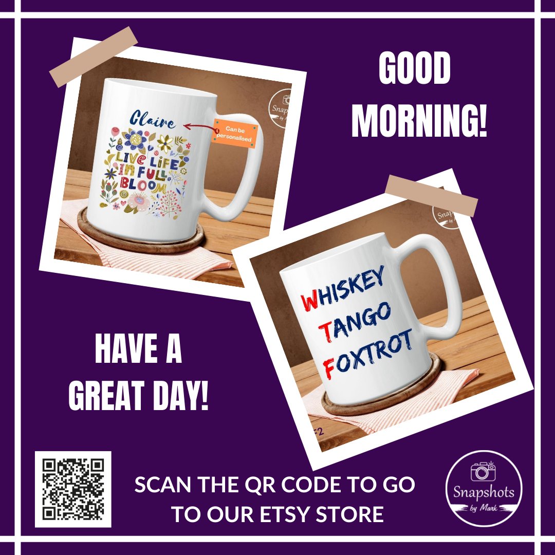 SnapshotsPhoto5's tweet photo. Happy Wednesday! Here's two of our mugs that you'll be able to get your hands on when we reopen!

#personalisedgifts #personalisedmugs #personalised #etsyseller #westmidlands #supportsmall https://t.co/fNNkXtJbhI