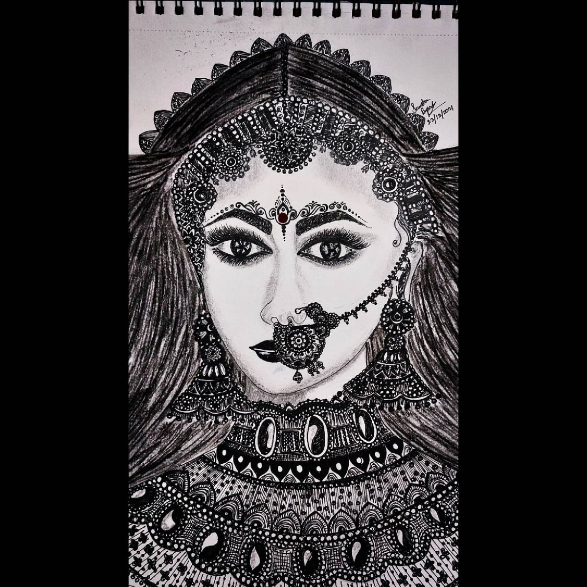 BysackSunetra's tweet photo. || FIERCE ||

P.S- The idea was taken from pinterest.

#my_sketch https://t.co/E2ScTRzeMA