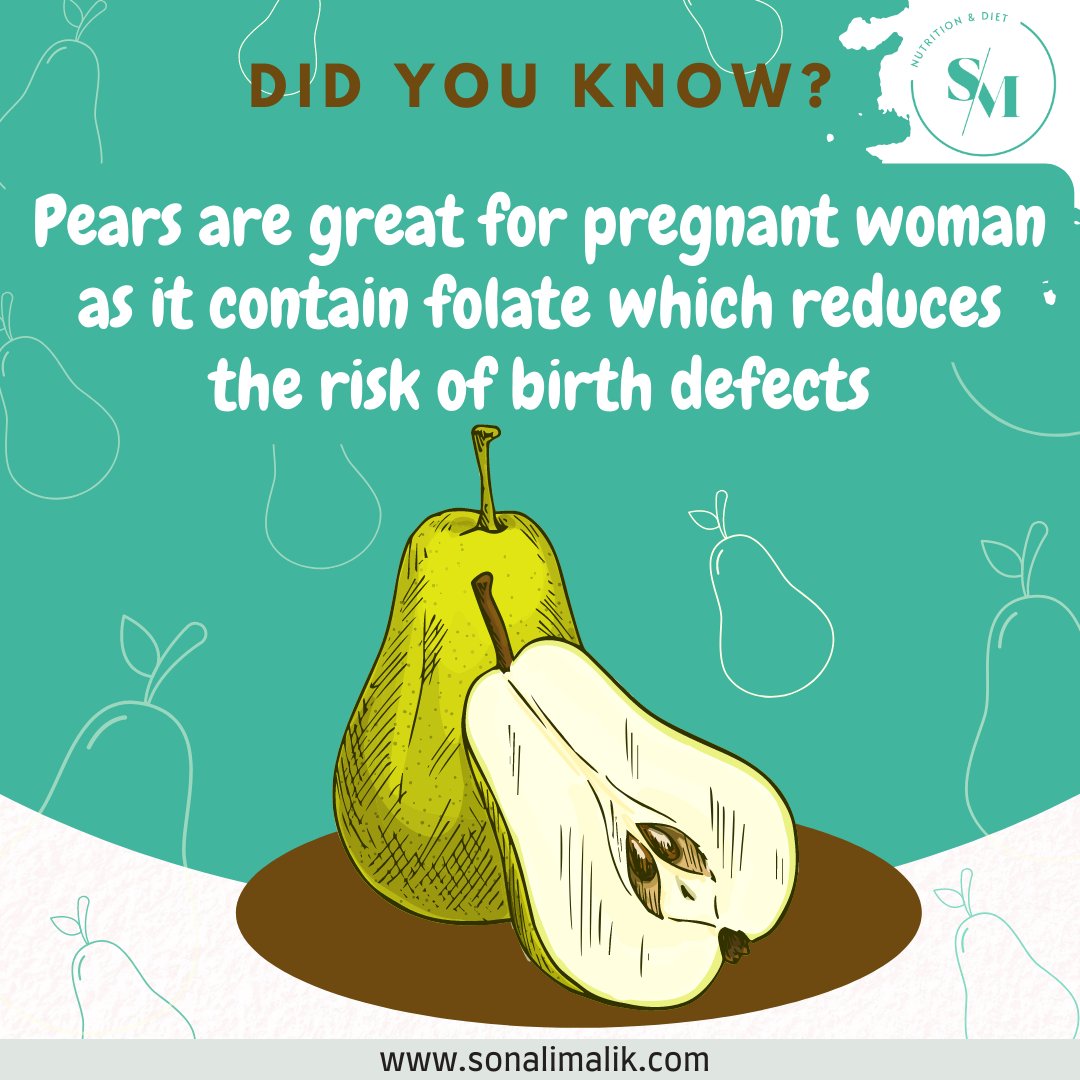 Pears!! #dietplan #dietfood #diettips #health #healthyfood #healthylifestyle #healthyskin #consultsonalimalik #nutrition #nutritionist #organicfood #nutritioncoach #cravingsatisfied #coutingcalories #caloriesmatter #toxinsout #pear #pregnancy #folate #riskfactors #pearfruit