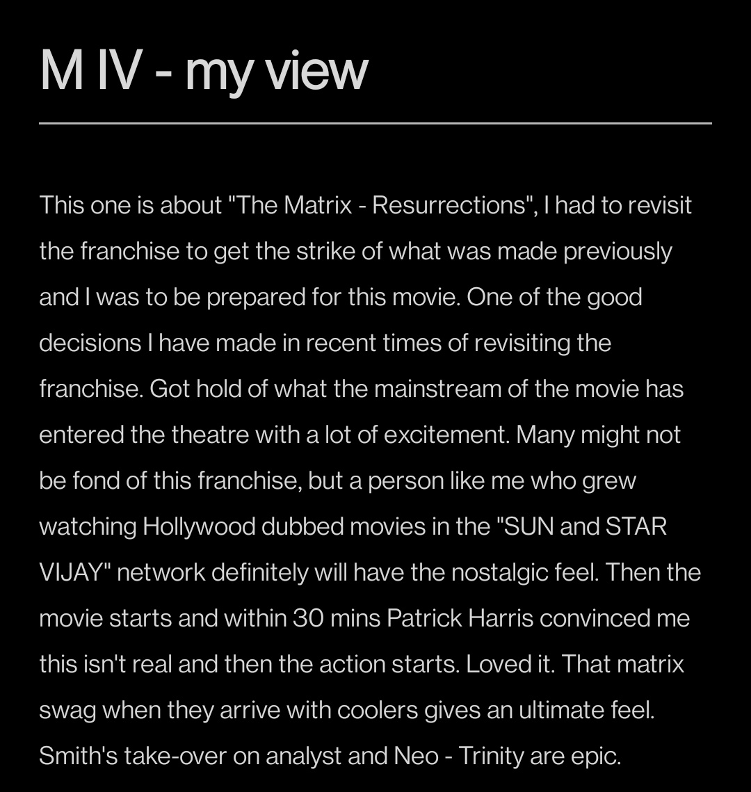 Srinivasasribal's tweet image. #OneManView #TheMatrixResurrections 
#KeanuReeves  #LanaWachowski