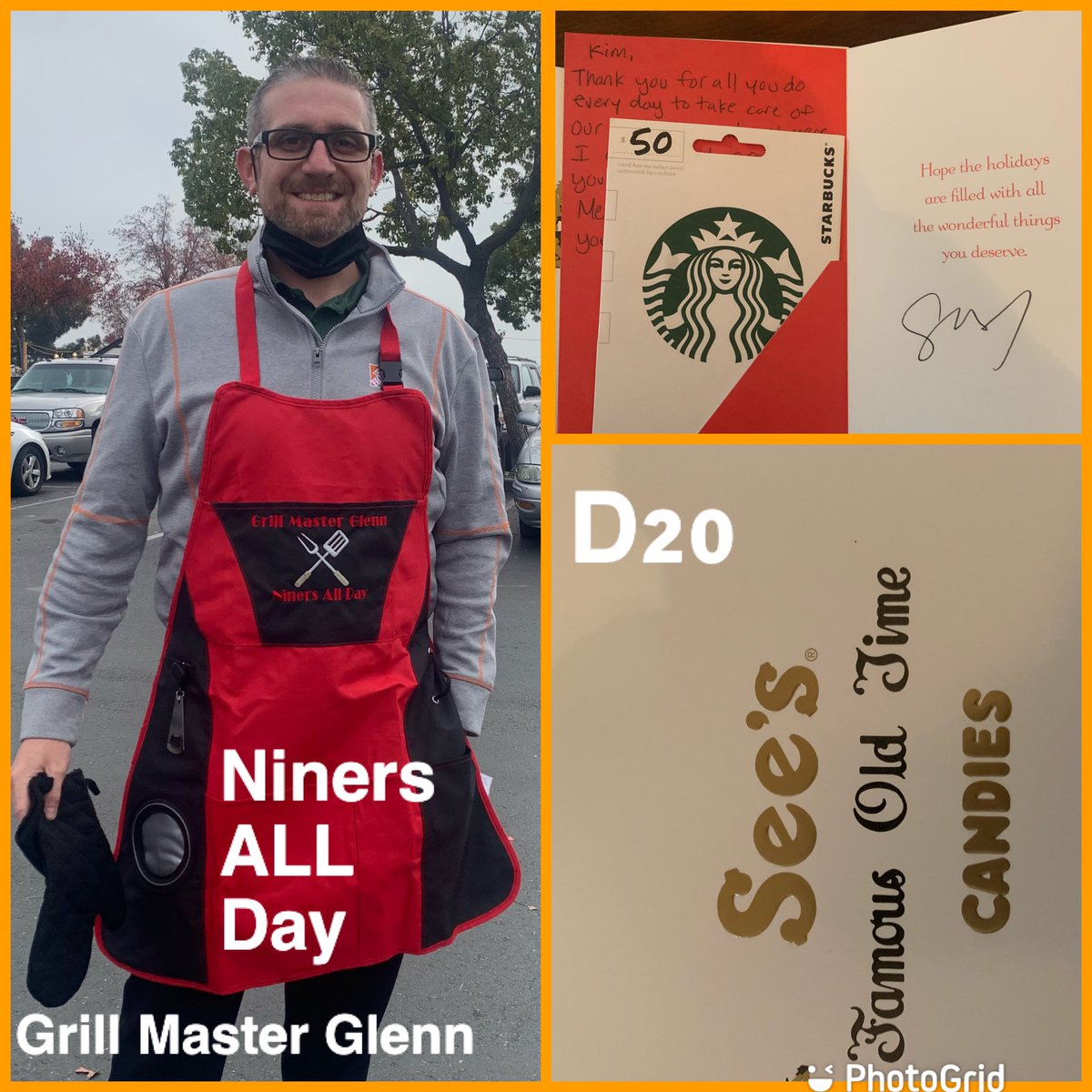 mrscoilton's tweet photo. Shout OUT to My Amazing Boss, AMAZING leader, Amazing Grill Master “Glenn”, Thank YOU so much for My Personal Card and Gifts. Much Appreciated, Merry Christmas to you and Your family as well. 💪🏽💪🏽💪🏽#D20FAMtakesCAREofEACHother #D20PROUD https://t.co/1Hk9VUfLNa