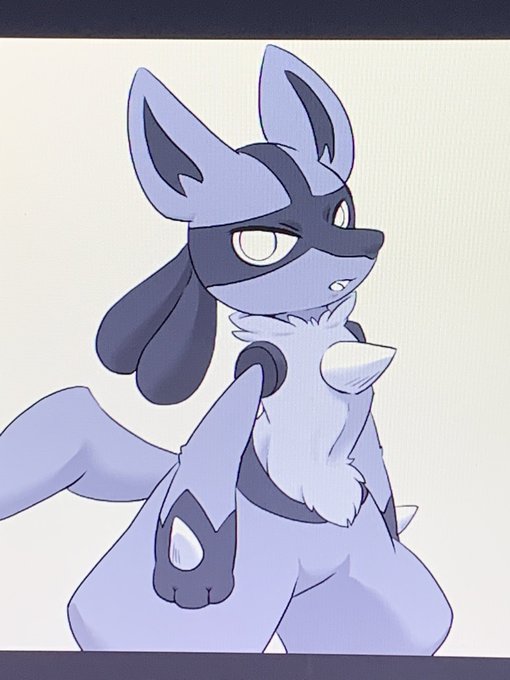 ルカリオといえば、スカート履かせたルカ姫ばっかりだったので
たまには原作に近いルカリオを描こうって試み 