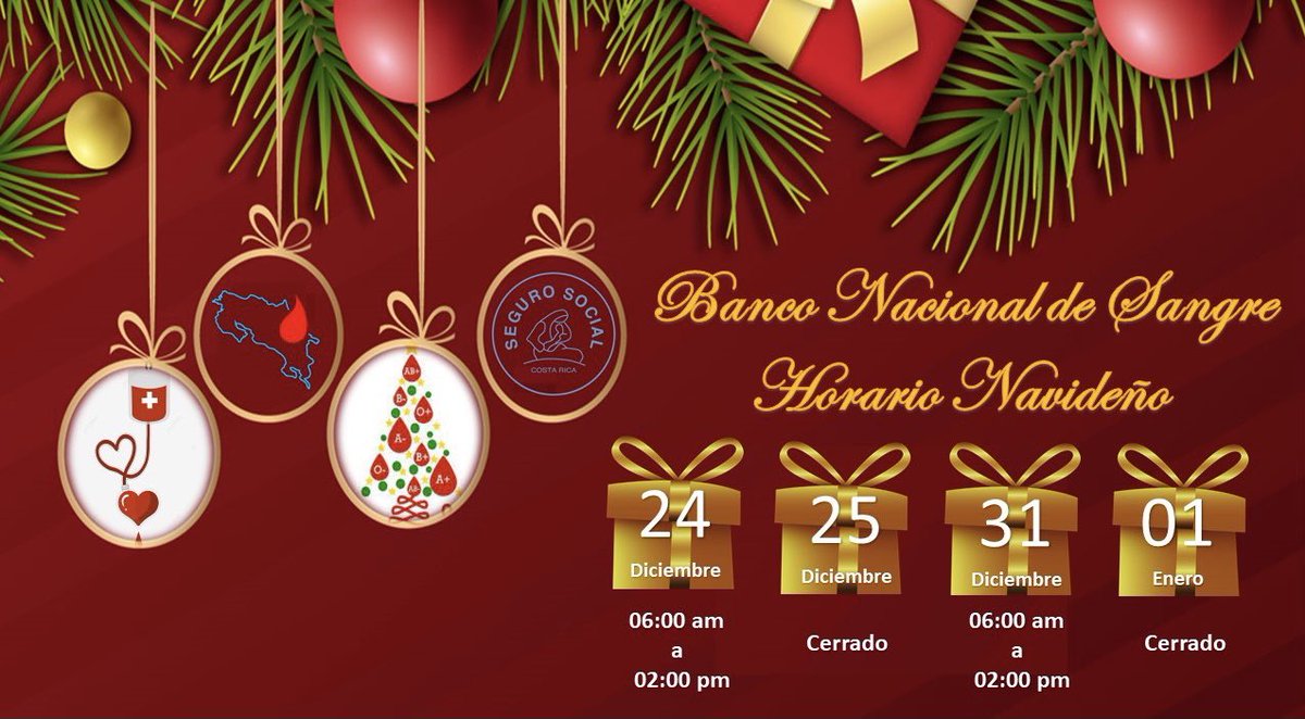Nuestro Horario de atención para este fin y principio de año!!!
