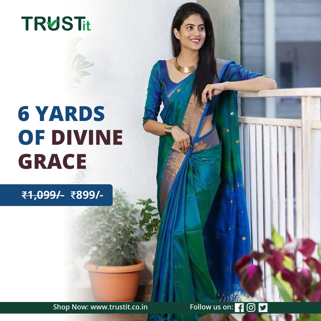 trustitonline's tweet photo. Banarasi silk sarees are considered one of the finest traditional attire in India. Check out the attractive collection of banarasi sarees at the https://t.co/WOJFA8k8Yi

#ethnicedgebanaras #banarasisaree #Traditionalsaree #ethnicchoice #iwearhandloom #indianhandloom #handloomlove https://t.co/PCUFqHliJZ