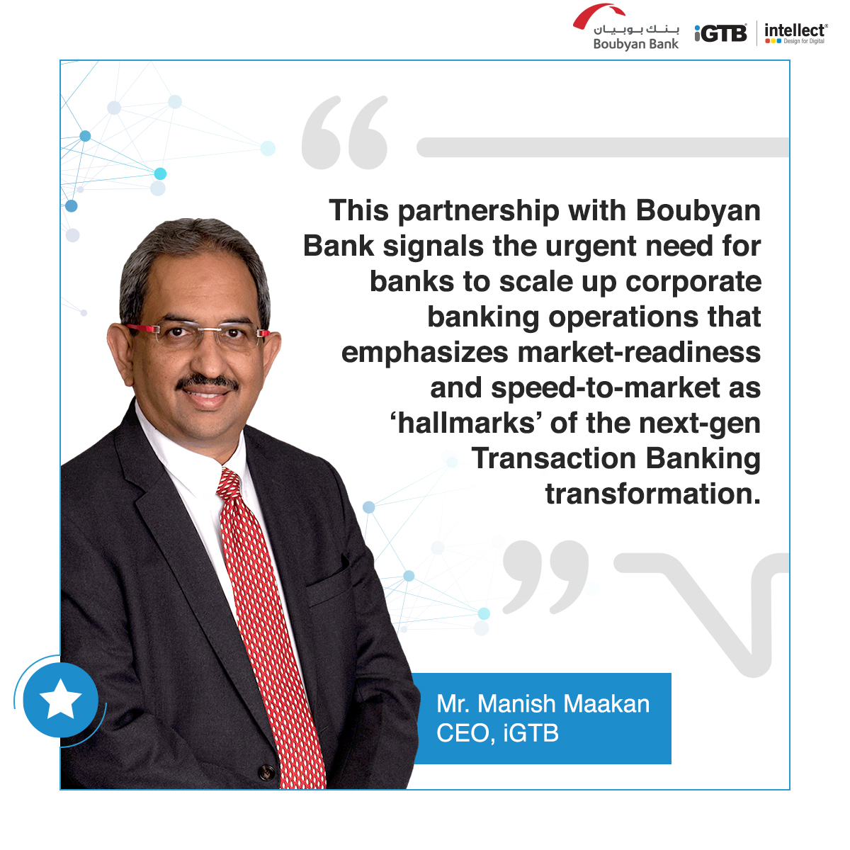 i_GTB's tweet photo. This dominance demonstrated by iGTB’s third major transformation deal in Kuwait, is the latest illustration of our market coverage strategy yielding dividends across our client portfolios. Read more - https://t.co/T0c1VbZSZ7   

#digitaltransformation #transactionbanking https://t.co/VSEfZ2QMyd
