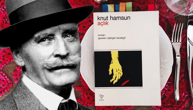 baskomsernevzat's tweet photo. Ve insanın bedeni aç kaldığında ruhun soyluluğu sona erer. Günün kitap önerisi, Knut Hamsun’un kült romanı, Açlık. Okuyalım, okutalım. https://t.co/YEOB1EbAan