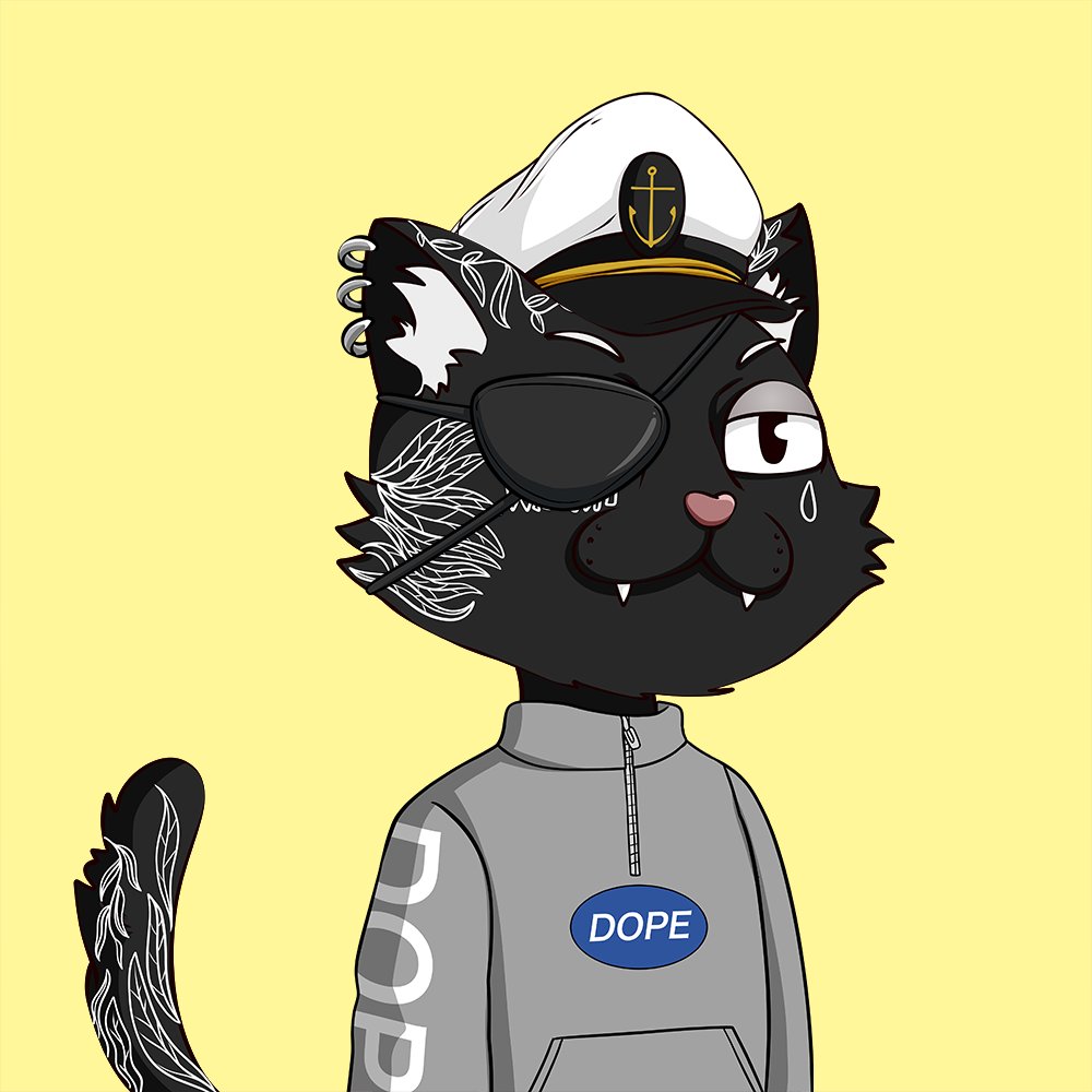 irsnft's tweet photo. KNOCK KNOCK, twitter launch feelin dope and almost all our IRS agents have @Dope_Cats. it's a sick community, and we want you in ours too. we'll be giving away this dope pirate tomorrow at 2pm pst.

all you have to do to enter is RT this, follow us &amp; comment your #Solana  wallet https://t.co/OHLJrwc3ec