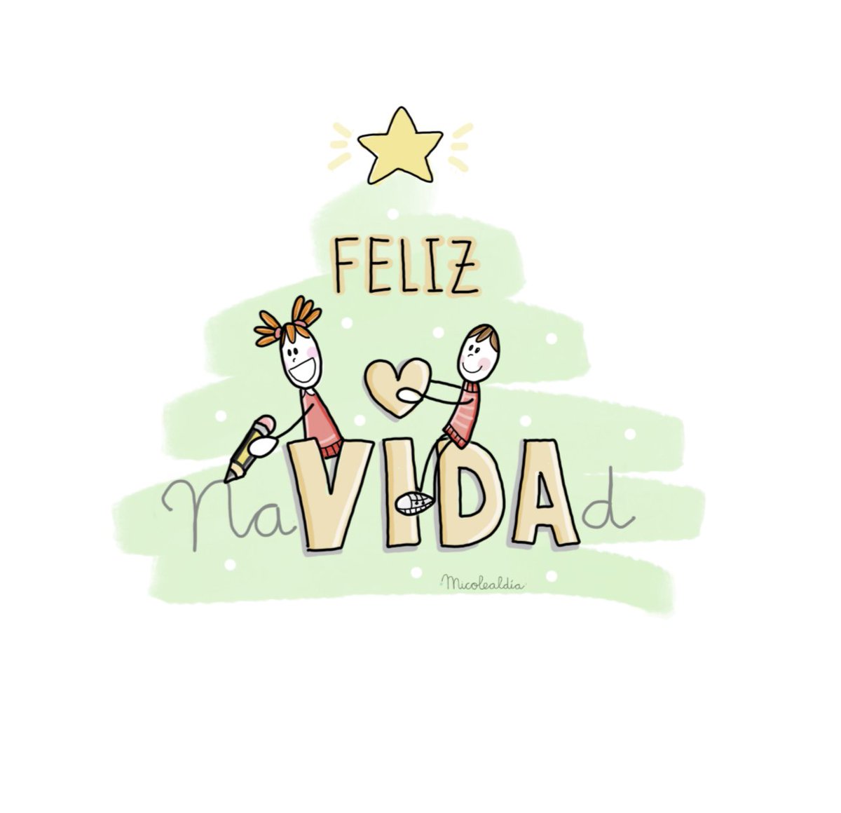 Micolealdia's tweet photo. Feliz Navidad. Feliz Vida. https://t.co/x2XTQHmKsM