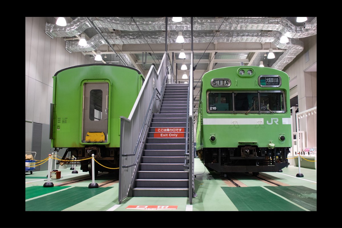 tarochan_103's tweet image. 京都鉄道博物館 「大阪環状線」60周年記念特別展示     103系NS407編成