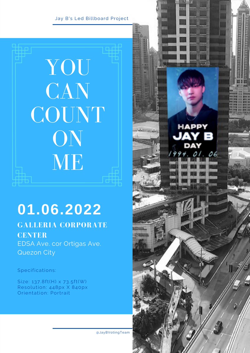JayBVotingTeam's tweet photo. [GA 🇵🇭 PH Only]

We are happy to announce that we have secured an ad in the Philippines. 🥳

🎞️Video courtesy of @defstouch 
📍Ad will run on January 6, 2022

Check the details below on how to join our GA.
⬇️⬇️

#JAYB #제이비 @jaybnow_hr
#GOT7 #갓세븐 @GOT7 https://t.co/jVsi0TEiDj