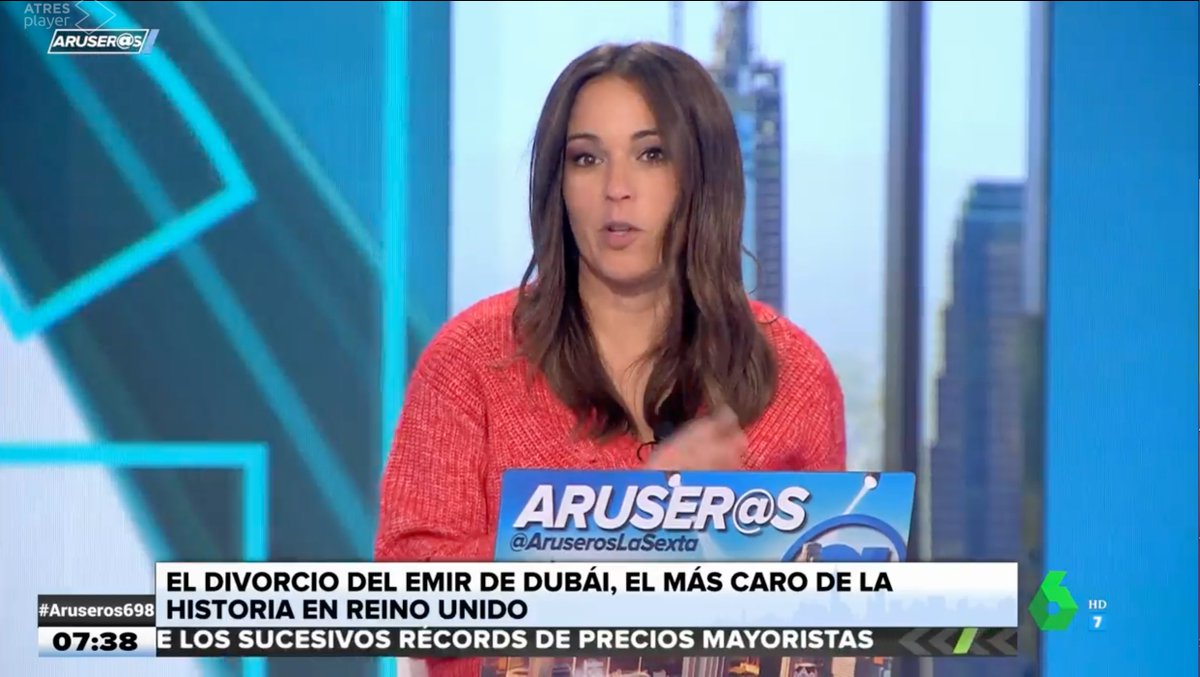 AruserosLaSexta's tweet photo. 🔴 ¡OJO que hay  un nuevo pretendiente para @PatriciaBencle! 🤑 ¡El Emir de Dubái se ha divorciado!  #Aruseros697 https://t.co/WRr8JU408X