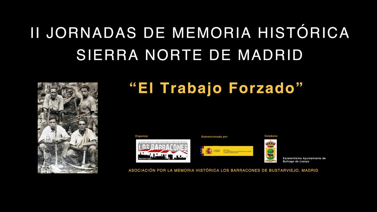MurosEstos's tweet image. La Asociación ‘Los Barracones’ de Bustarviejo ha promovido las segundas Jornadas sobre Memoria Histórica de la Sierra Norte. En este enlace se pueden ver todas las intervenciones. Interesantisimo

youtube.com/playlist?list=…