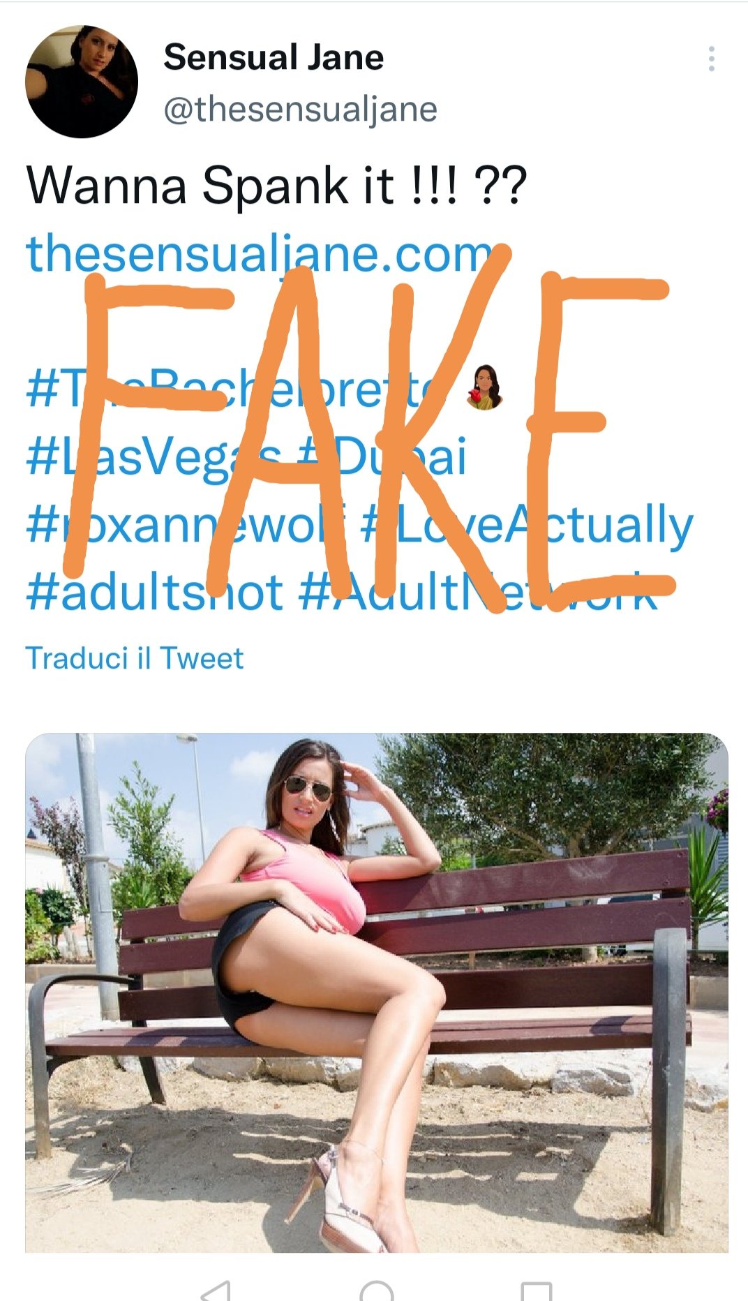 Sensual Jane' Enthusiast on X: To all #sensualjane fans It seems the  impostor who runs this SENSUAL JANE SCAM AND FAKE ACCOUNT since 2017  doesn't want to give up Today he has