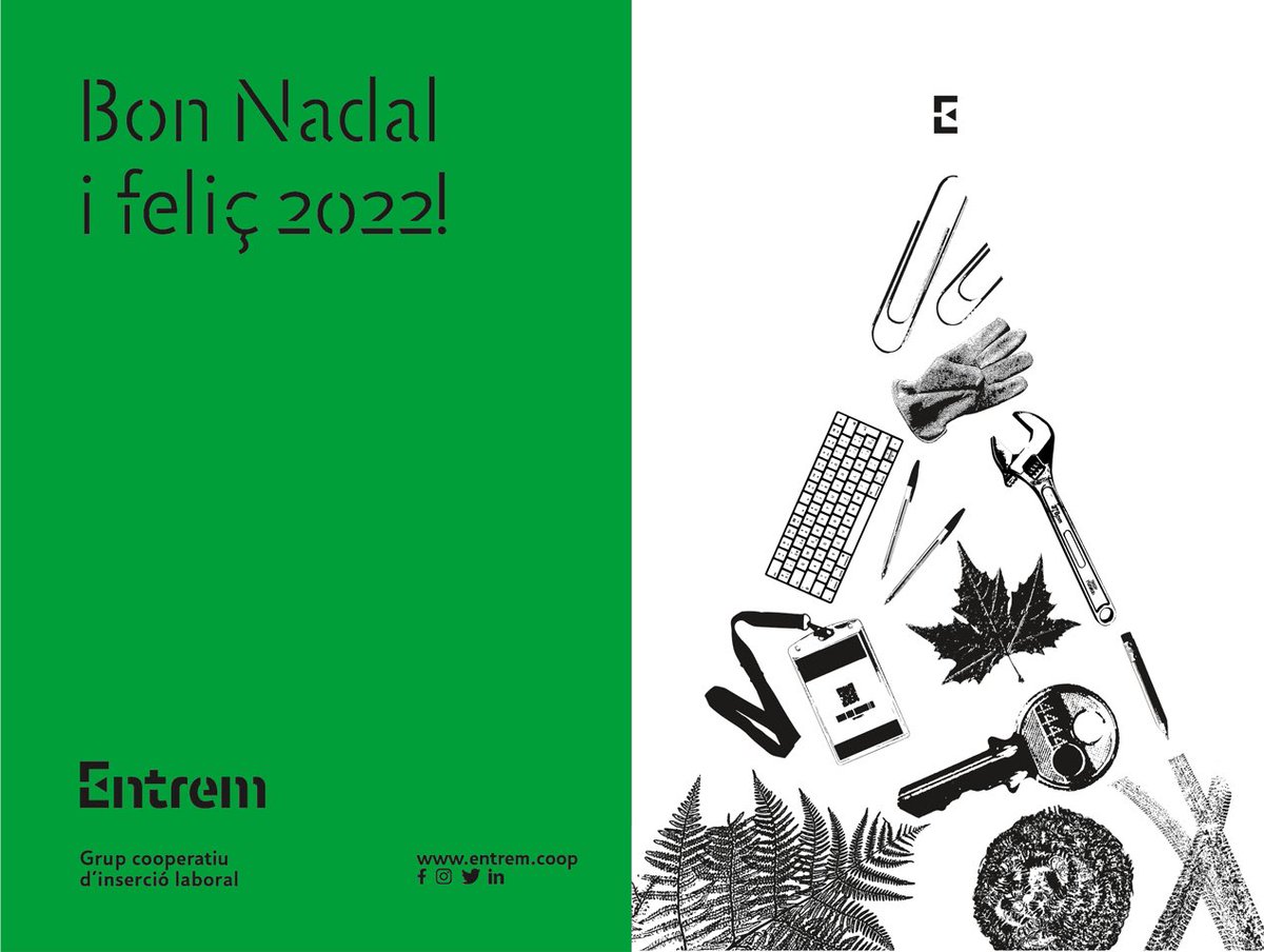 entremcoop's tweet photo. 🎄L’equip #Entrem us desitja bones festes i un feliç i inclusiu 2022 ple d’igualtat d’oportunitats, salut i prosperitat
🥂Brindem per un any nou ple d’il.lusions, nous projectes, cooperativisme i responsabilitat social al territori.
Gràcies per acompanyar-nos! https://t.co/OXVdaefviy