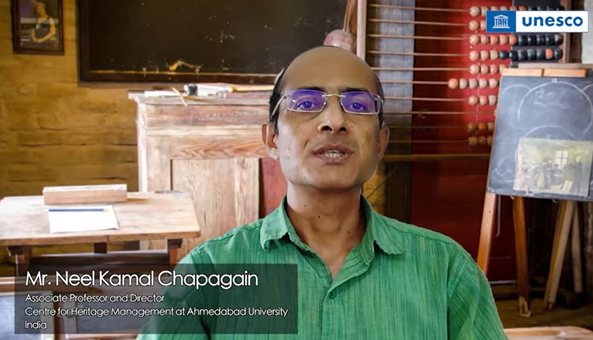 AhdUniv's tweet photo. Professor Neel Kamal Chapagain of #AhmedabadUniversity is a part of an international pool of #faculty involved in a #MOOC (Massive Open Online Course) titled ‘Living Heritage and Sustainable Development’ by #UNESCO, #ICHCAP and #SDG Academy. https://t.co/fDtwFKSSMW