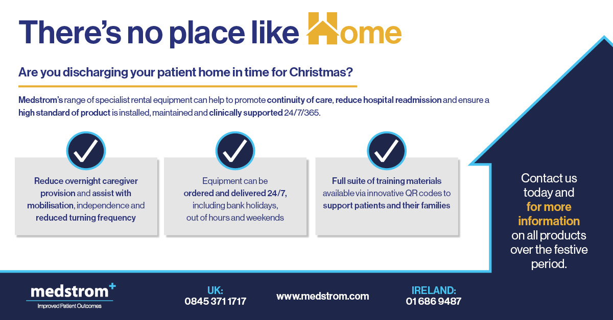 There's no place like home at Christmas 🏠🎄Evidence suggests that patients can recover better at home, with the likelihood of #HospitalAcquiredInfections (hahstudy.org) or physical deterioration (Wilson, C. 2013) reduced. Contact our team today
bit.ly/3ImiUeR